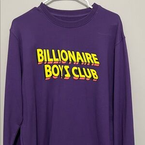 Billionaire Boys Club Purple Graphic Long Sleeve